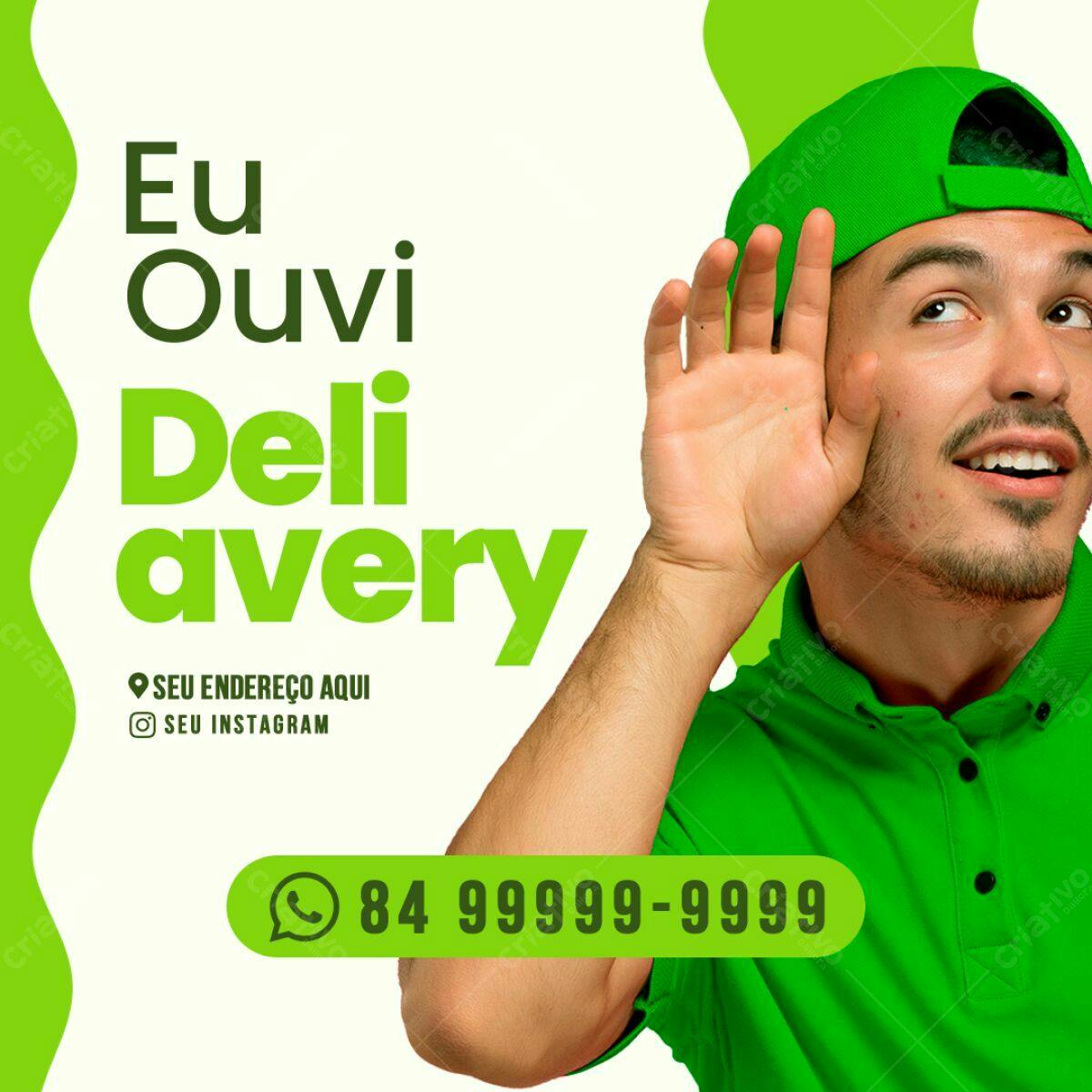 Flyer para Delivery PSD Editável