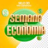 Selo 3d semana da econômia