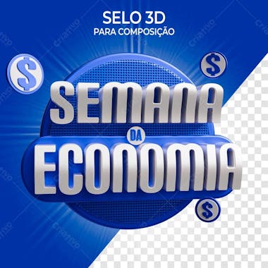 Selo 3d semana da econômia