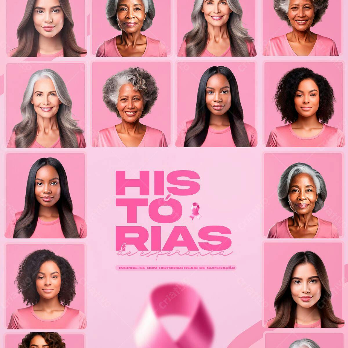Post para Outubro Rosa PSD Editável