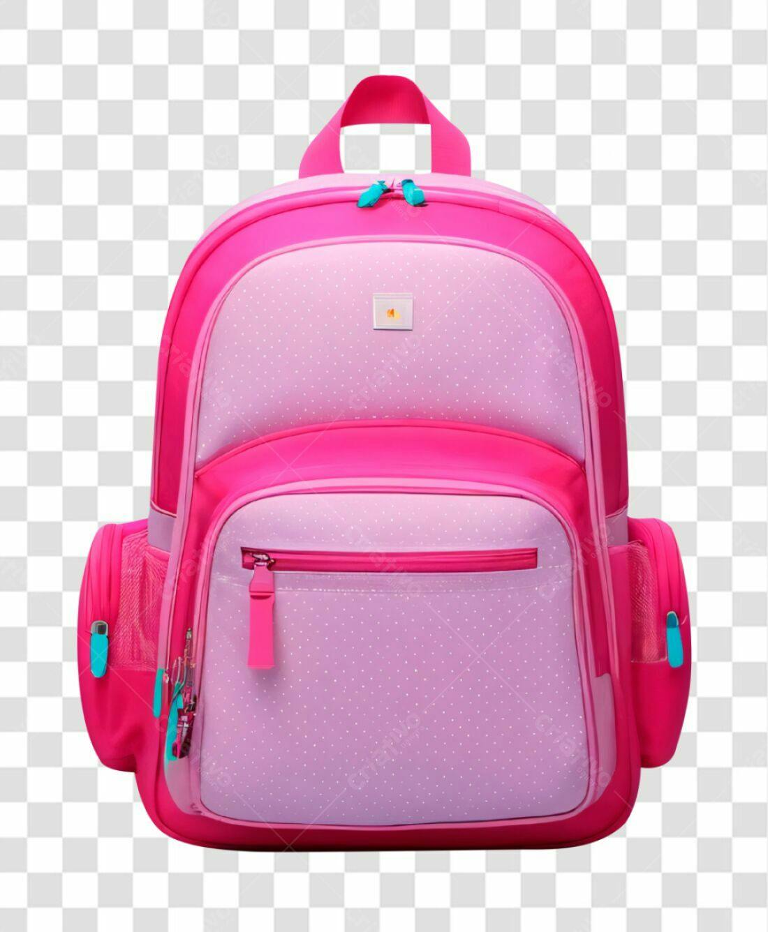 Icone Mochila Escolar Rosa PNG com fundo transparente