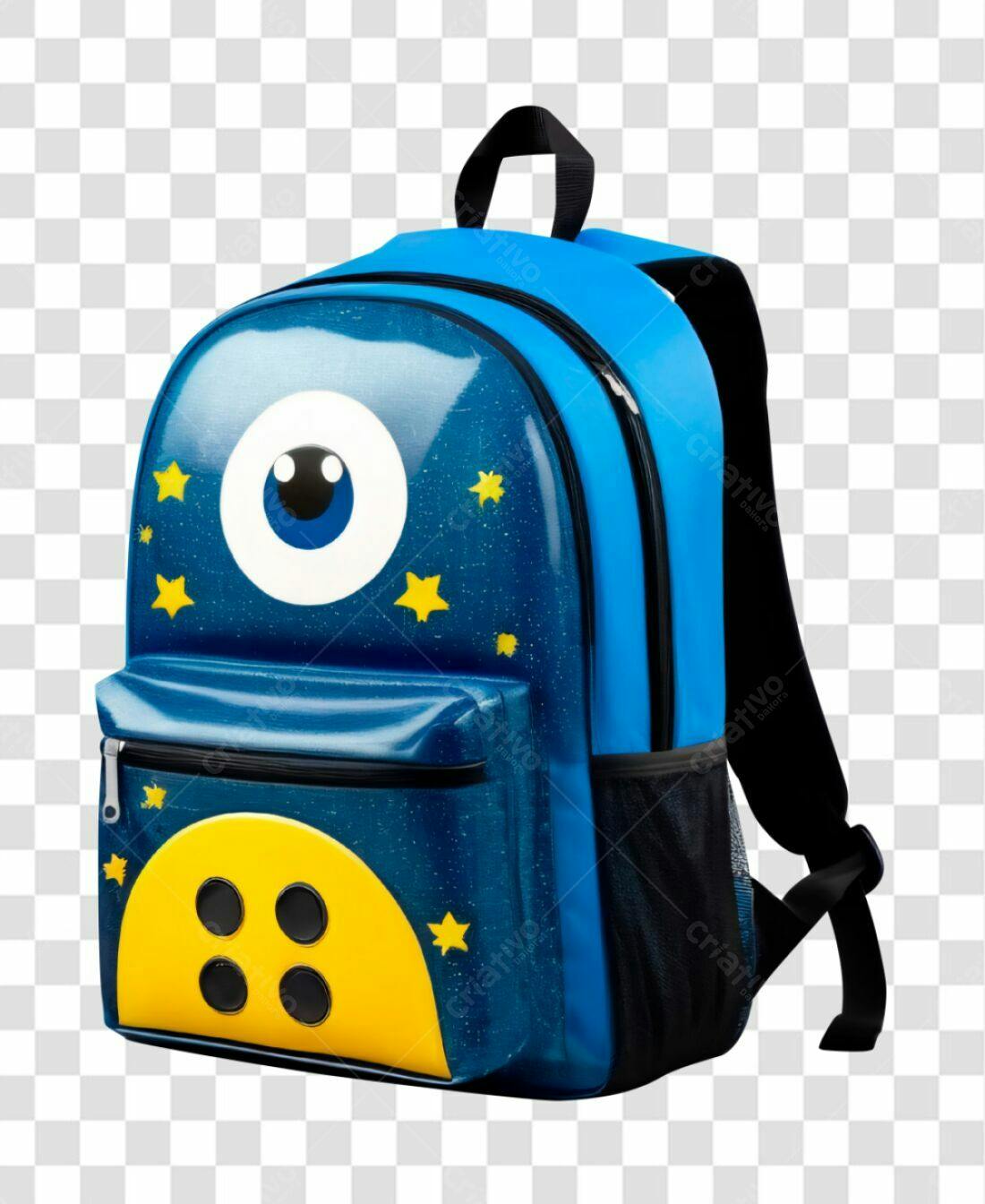 Icone Mochila Infantil Estrelas Lua PNG com fundo transparente