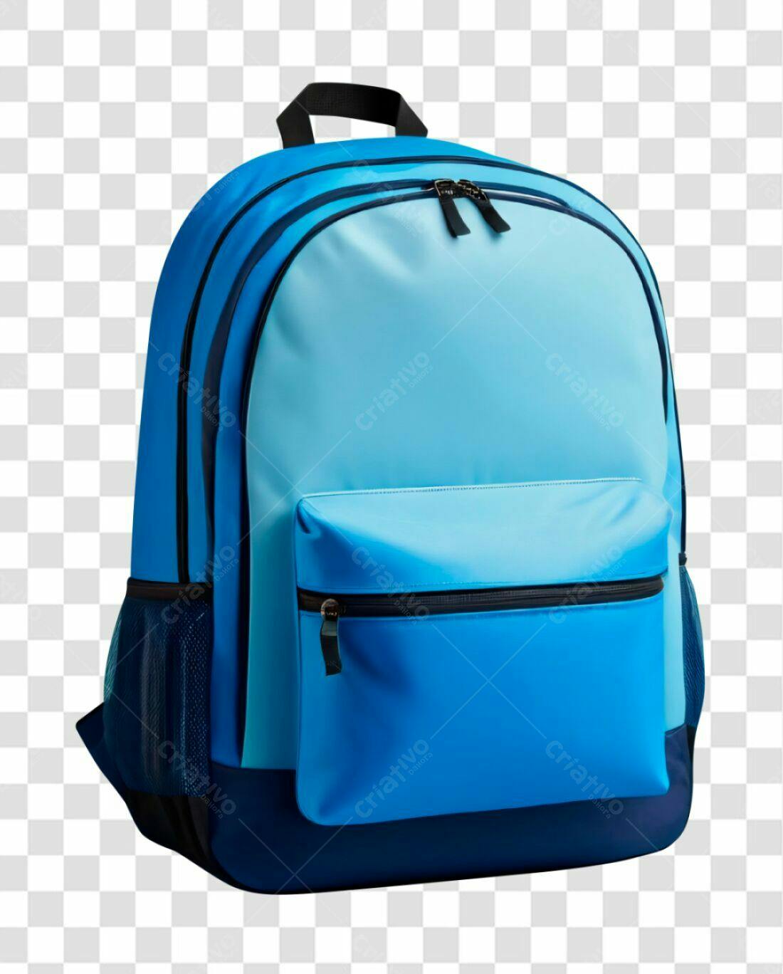 Icone mochila azul claro PNG com fundo transparente
