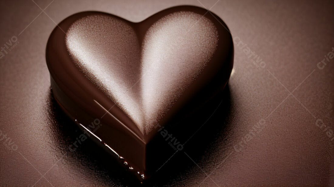 Chocolate em formato de coração