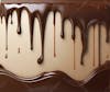 Chocolate, syrup, sweet, sauce, bar, heart, love, dripping, background