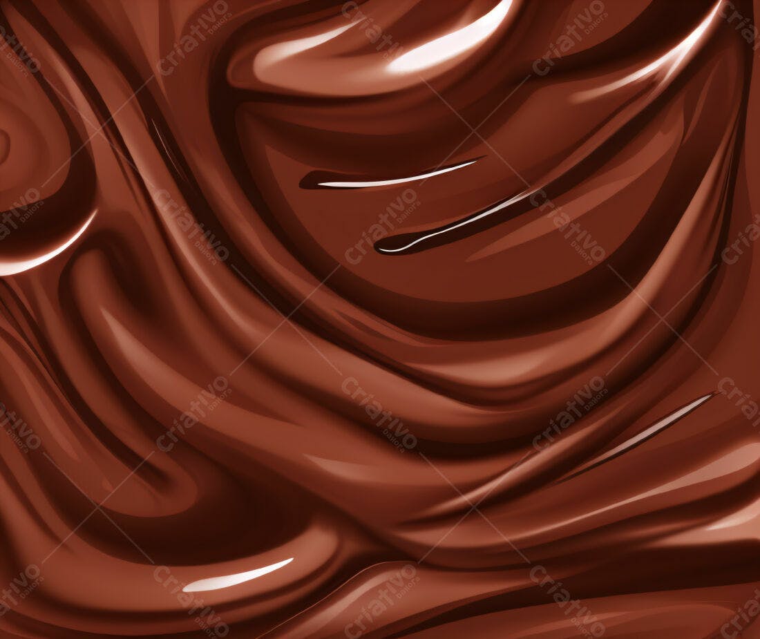 Chocolate derretido textura rica