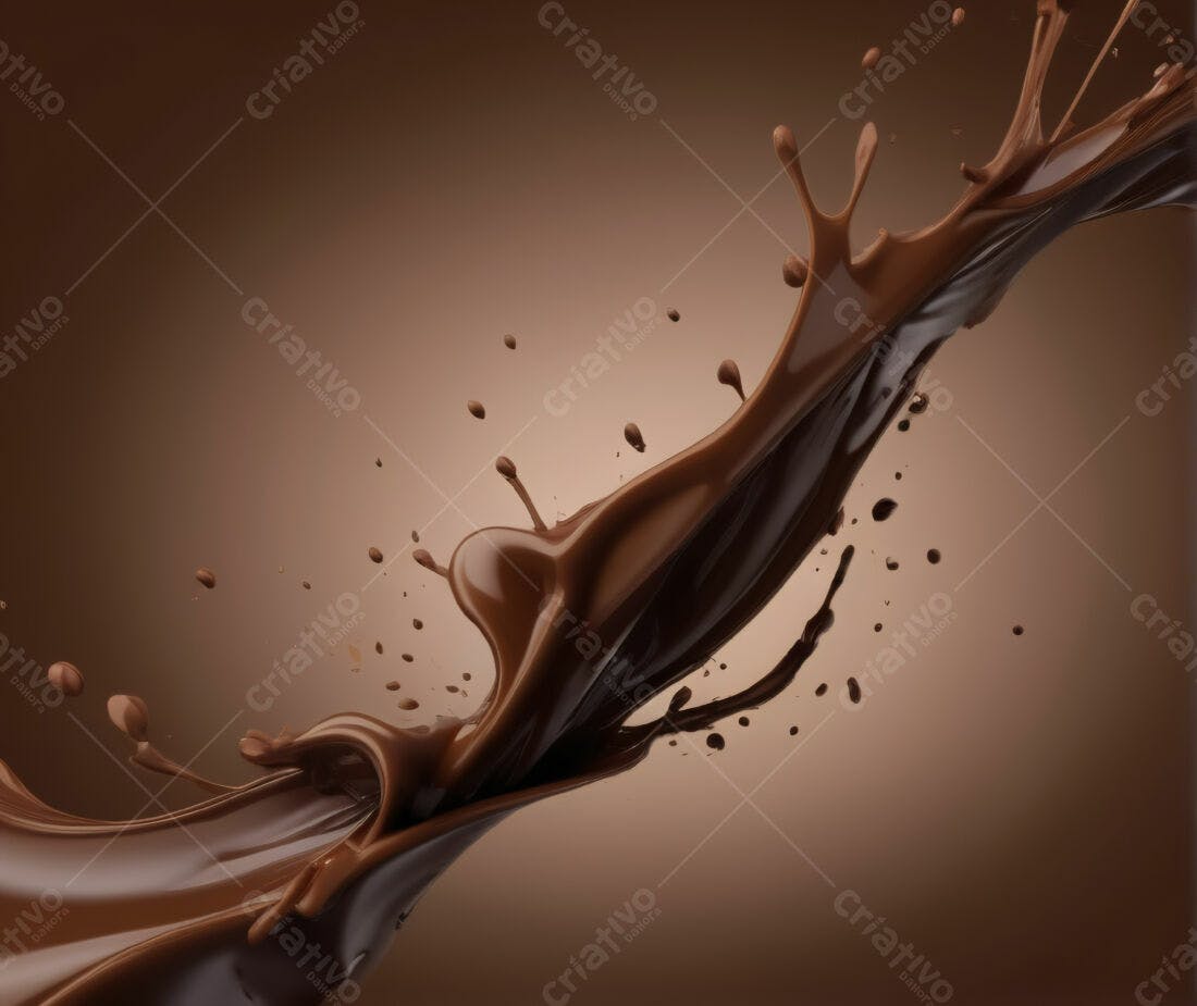 Salpico de chocolate cremoso