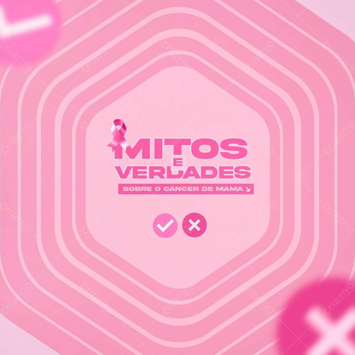 Flyer Outubro Rosa PSD Editável