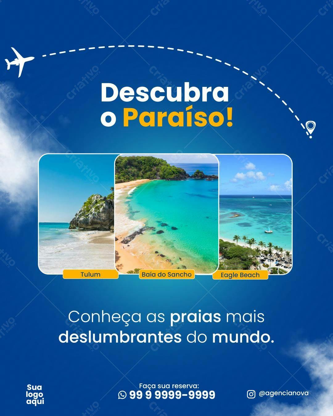 Postagem para Agência de Viagens PSD Editável