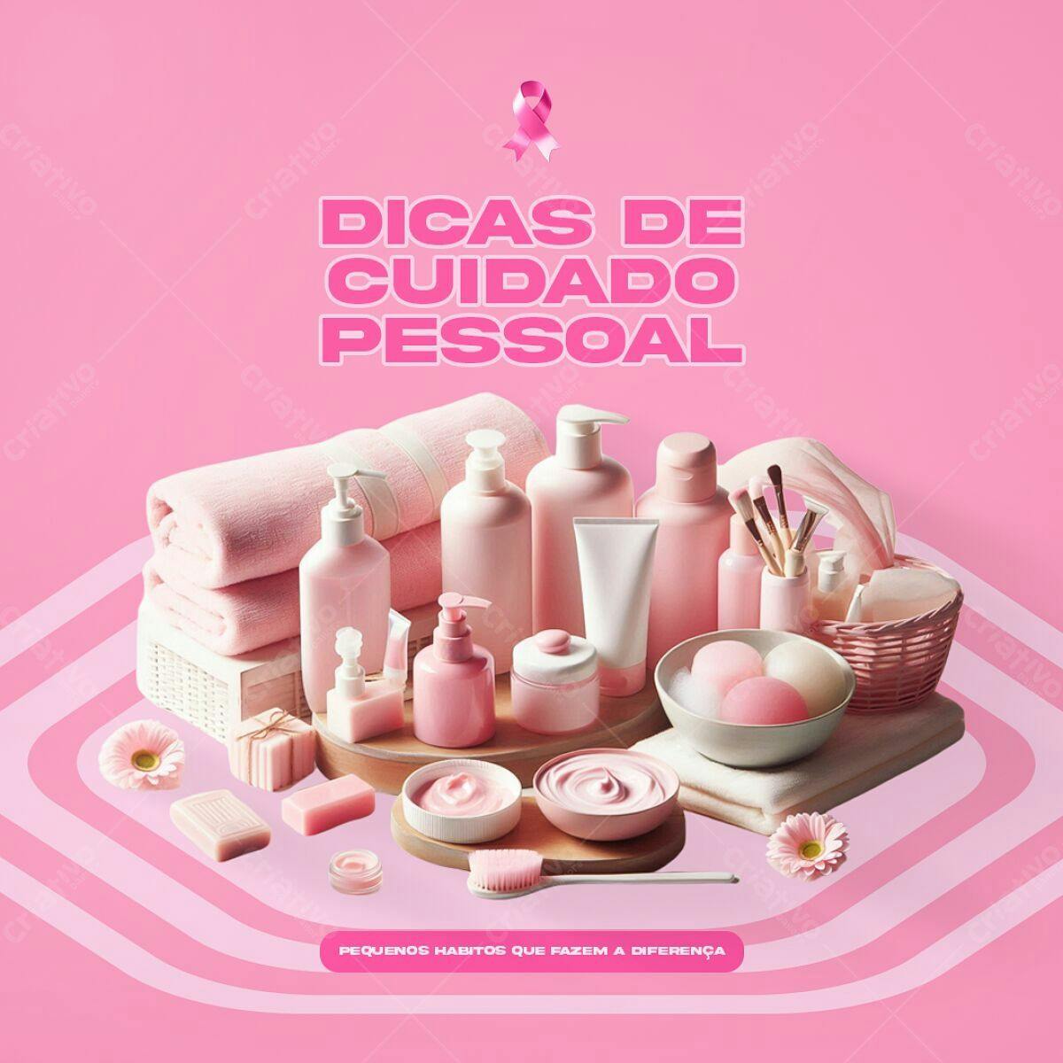 Flyer Cuidados Pessoais PSD Editável