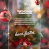 Happy christmas, december 25, notice, inform, schedule, social media announcement, editable psd.