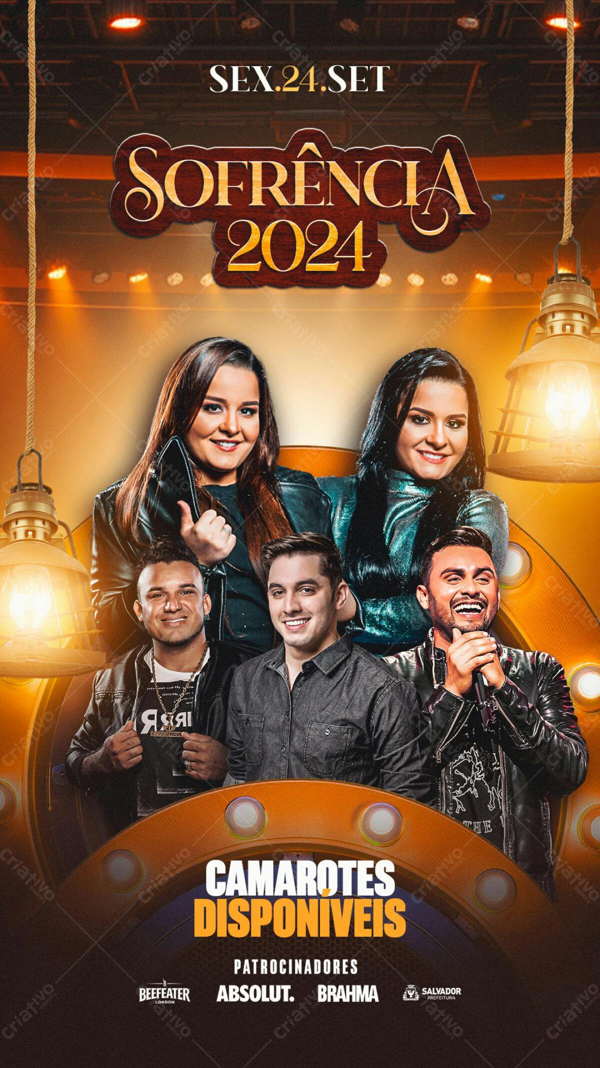 Flyer Sofrência 2024 PSD Editável