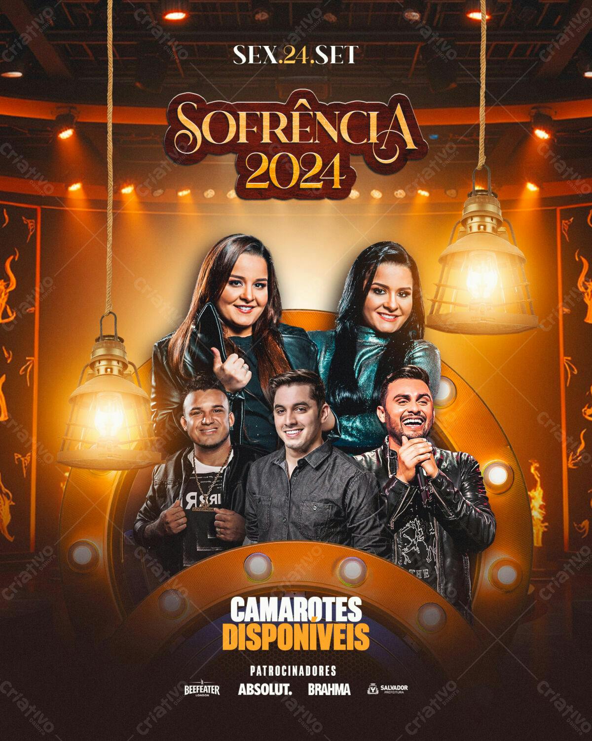 Flyer Sofrência 2024 PSD Editável