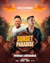 Flyer evento sunset paradise feed