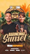 Flyer evento baguncinha sunset story