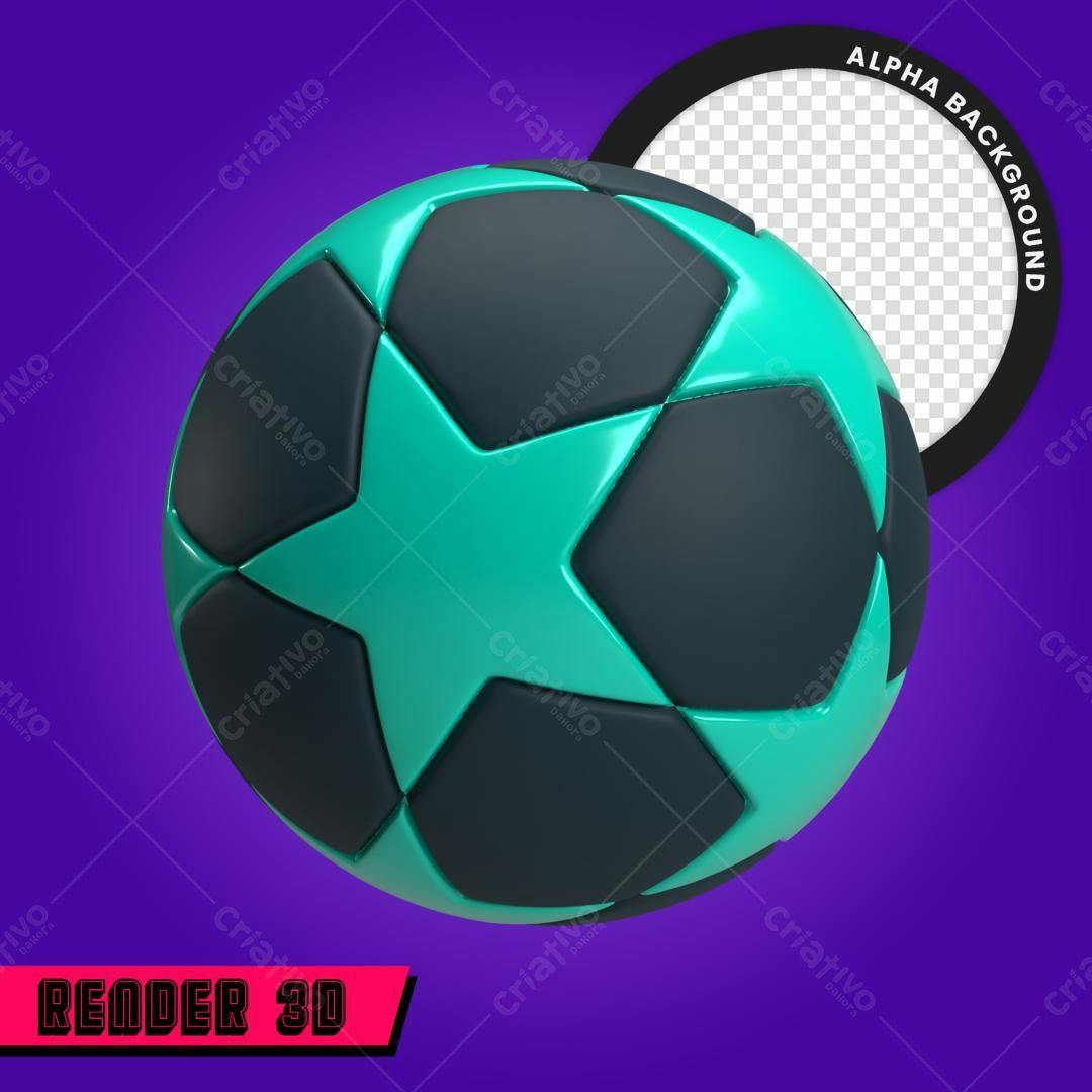 Selo 3D esportivo verde e preto brilhante