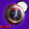 Captain america shield for 3d rendering composition