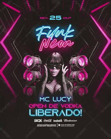 Funk neon balada feed