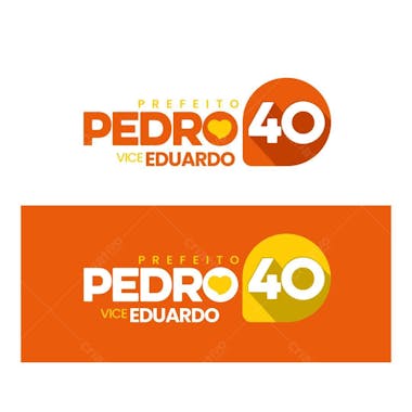 Pedro 40 logomarca eleições