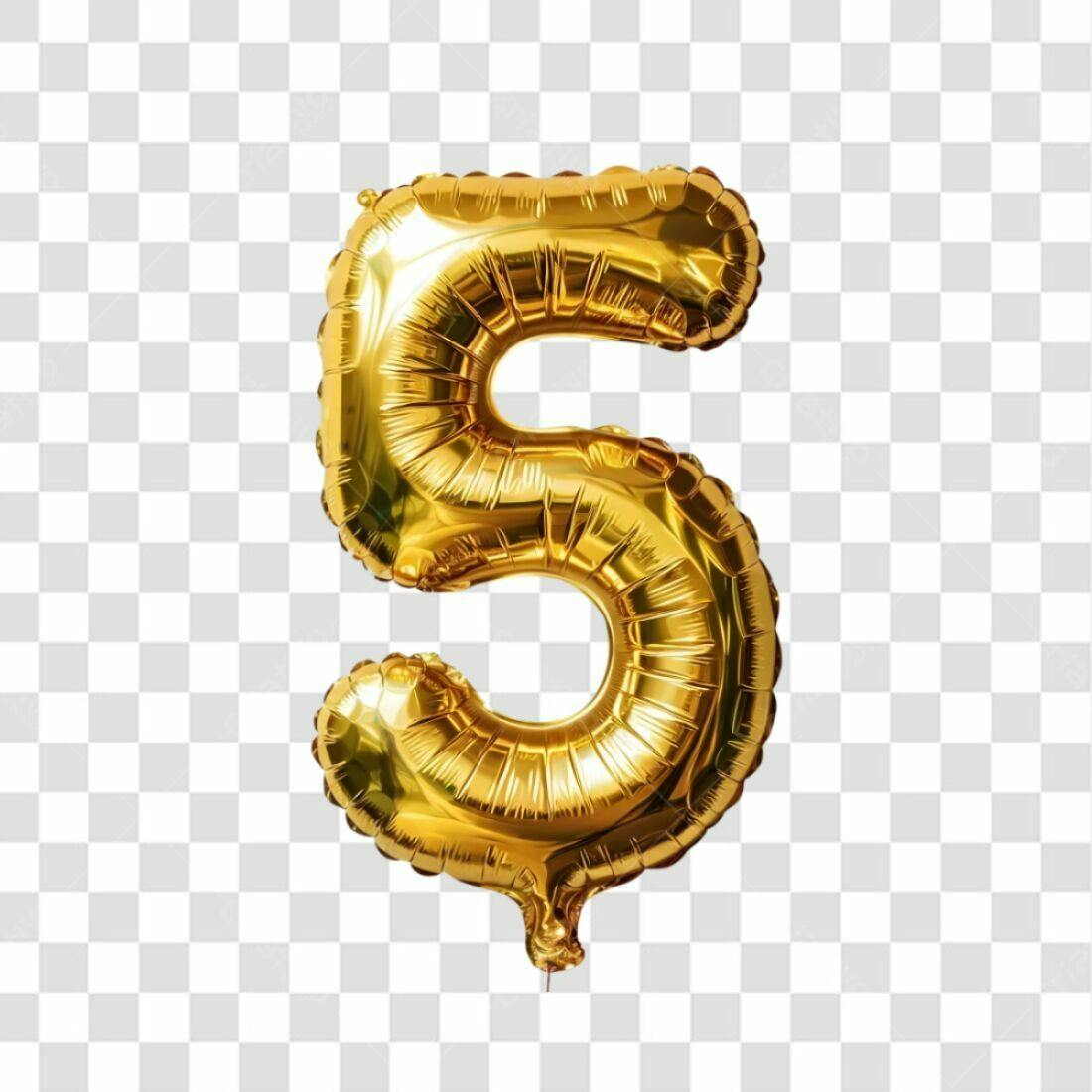 Icone Número 5 Aniversário PNG com fundo transparente