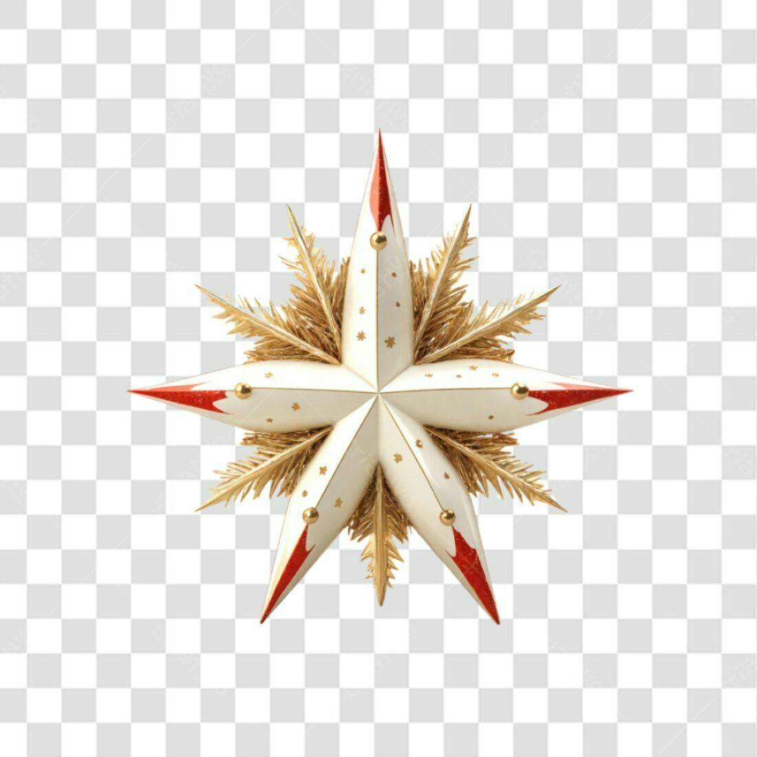 Icone Natal Estrela PNG com fundo transparente