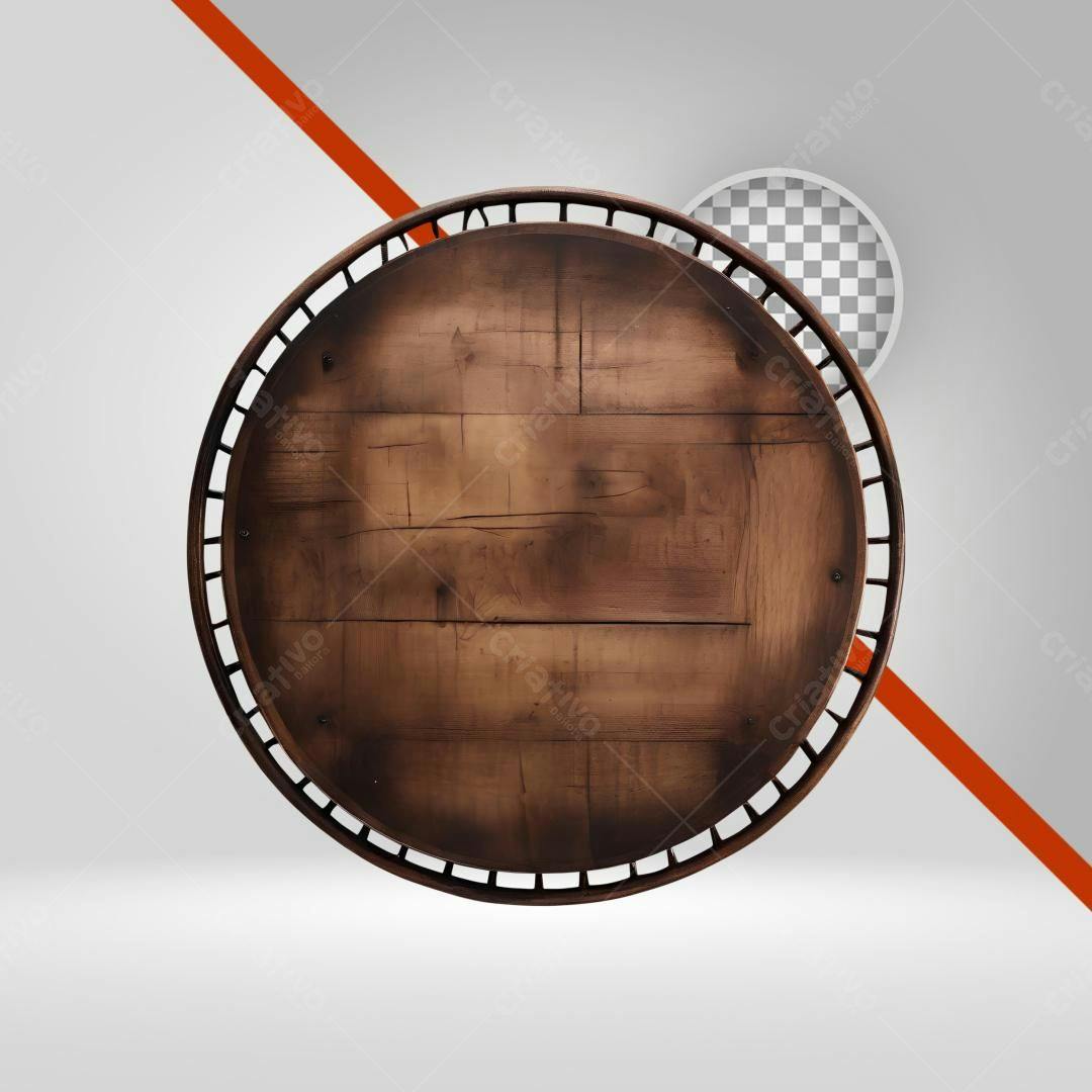 Icone redondo Madeira Marrom PNG com fundo transparente
