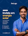 Solar energy, invest in solar energy, social media, editable psd