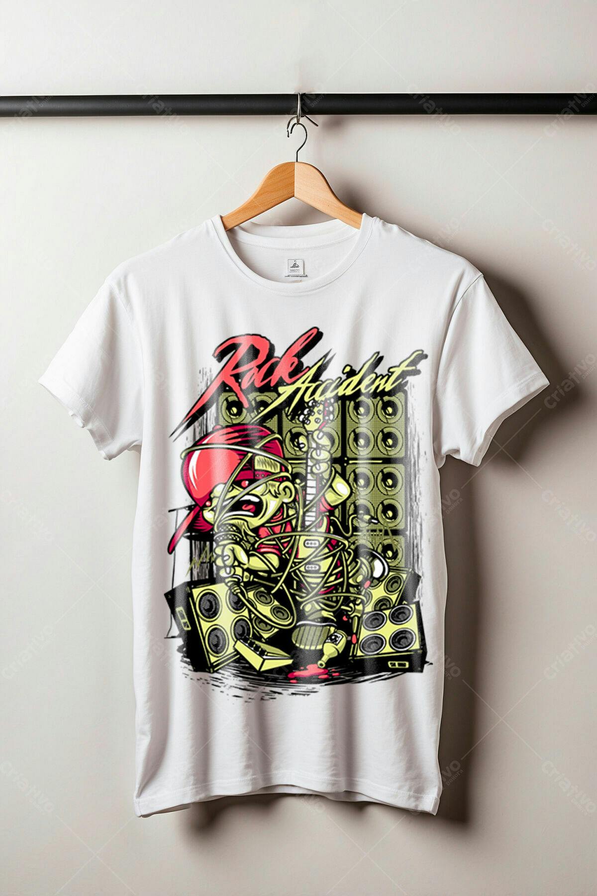 Camiseta Rock n' Roll PSD Editável