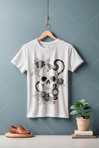 Mockup Camisa Branca Estampada