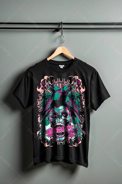 Mockup Camisa Preta Streetware