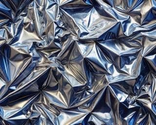 Textura metálica prateada e azul