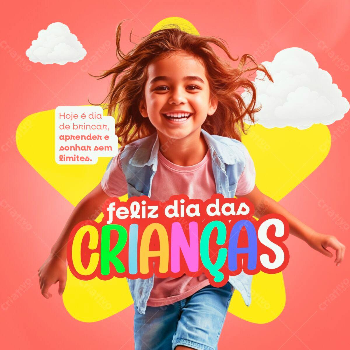 Flyer Dia das Crianças PSD Editável