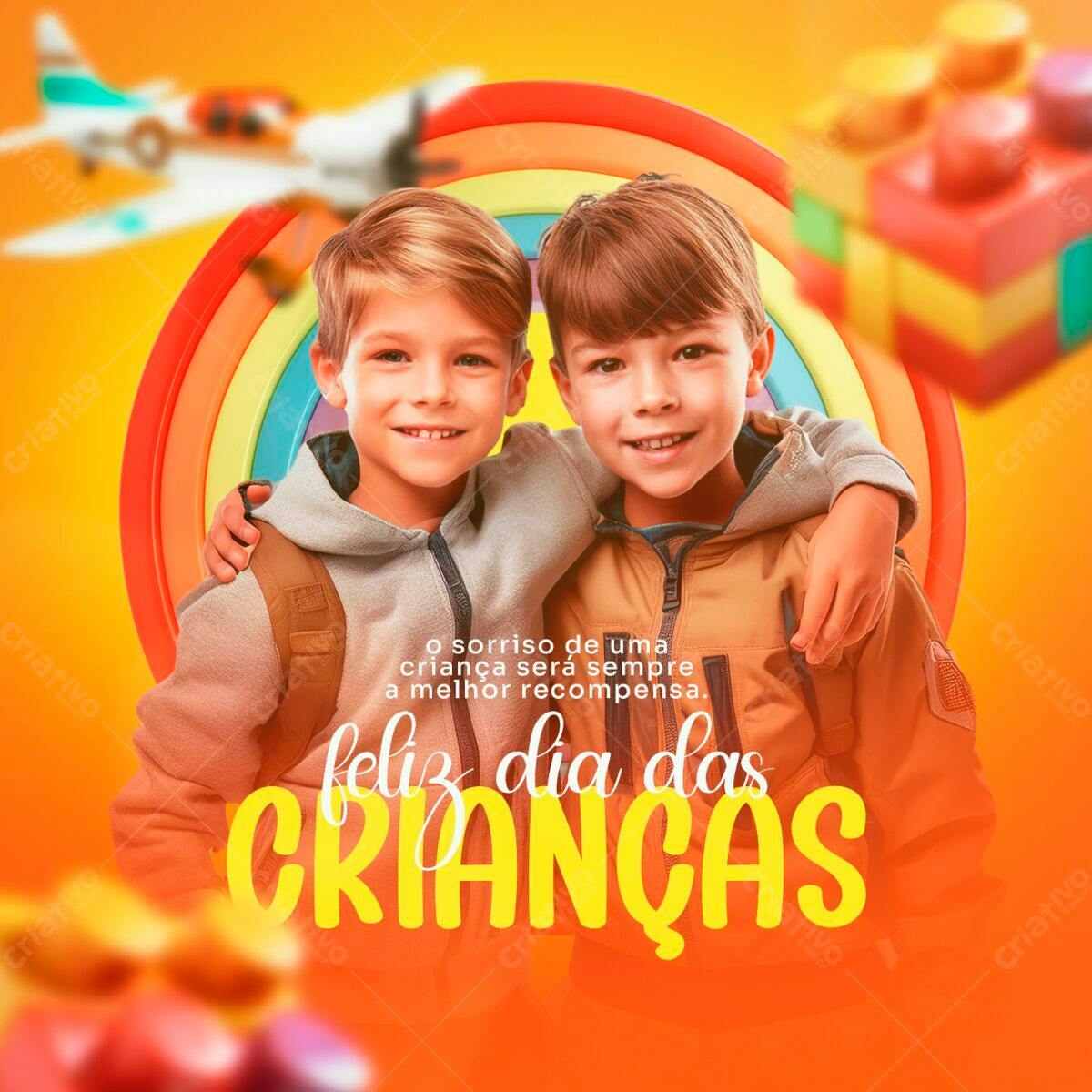 Flyer Dia das Crianças PSD Editável