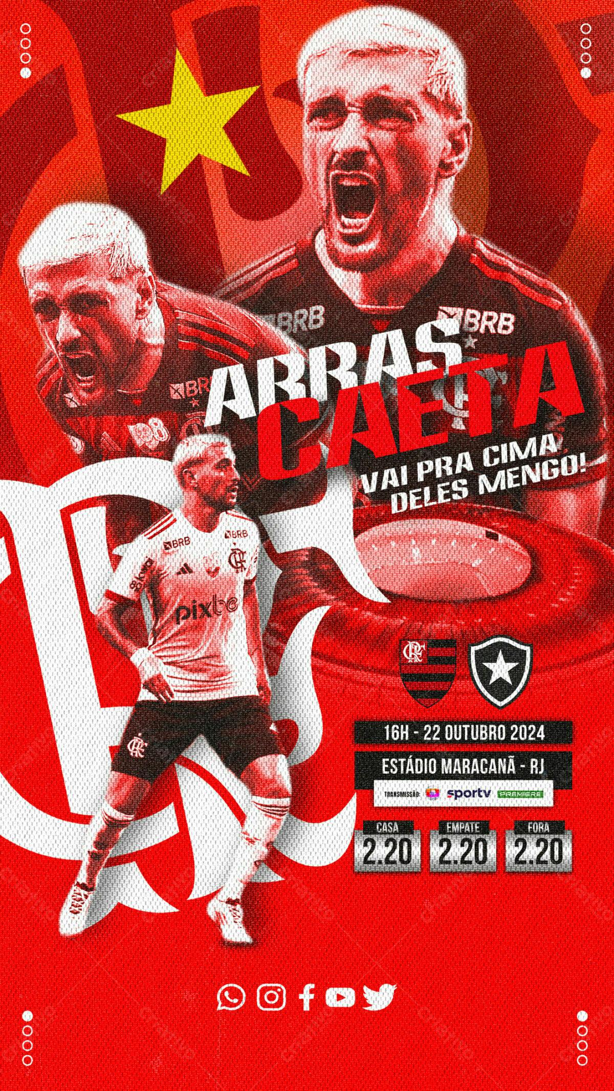 Flyer Flamengo x [Time Adversário