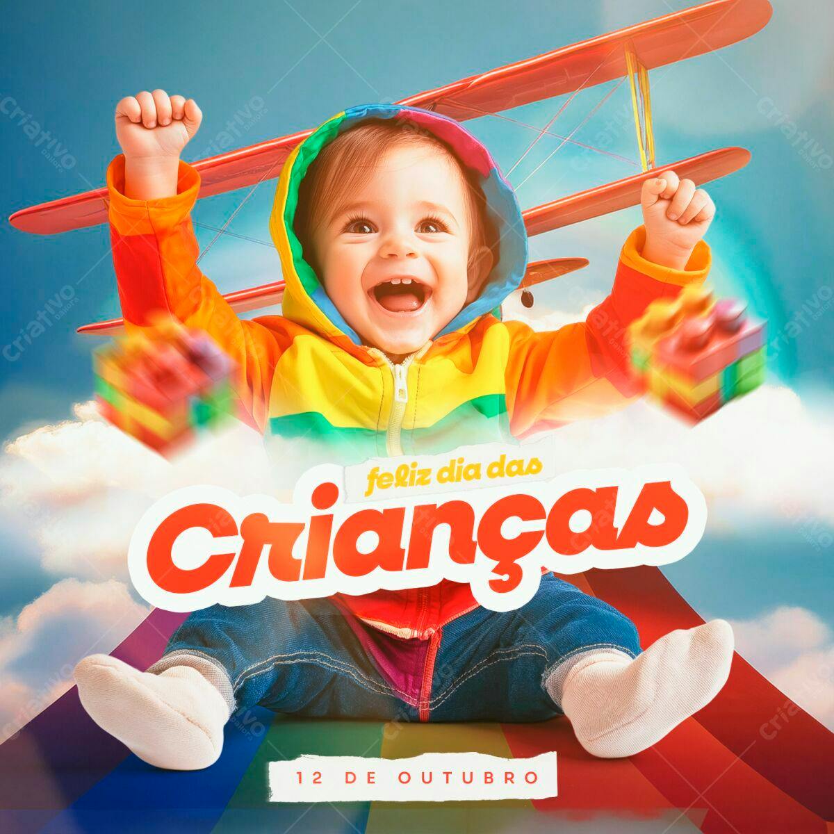 Flyer Dia das Crianças PSD Editável