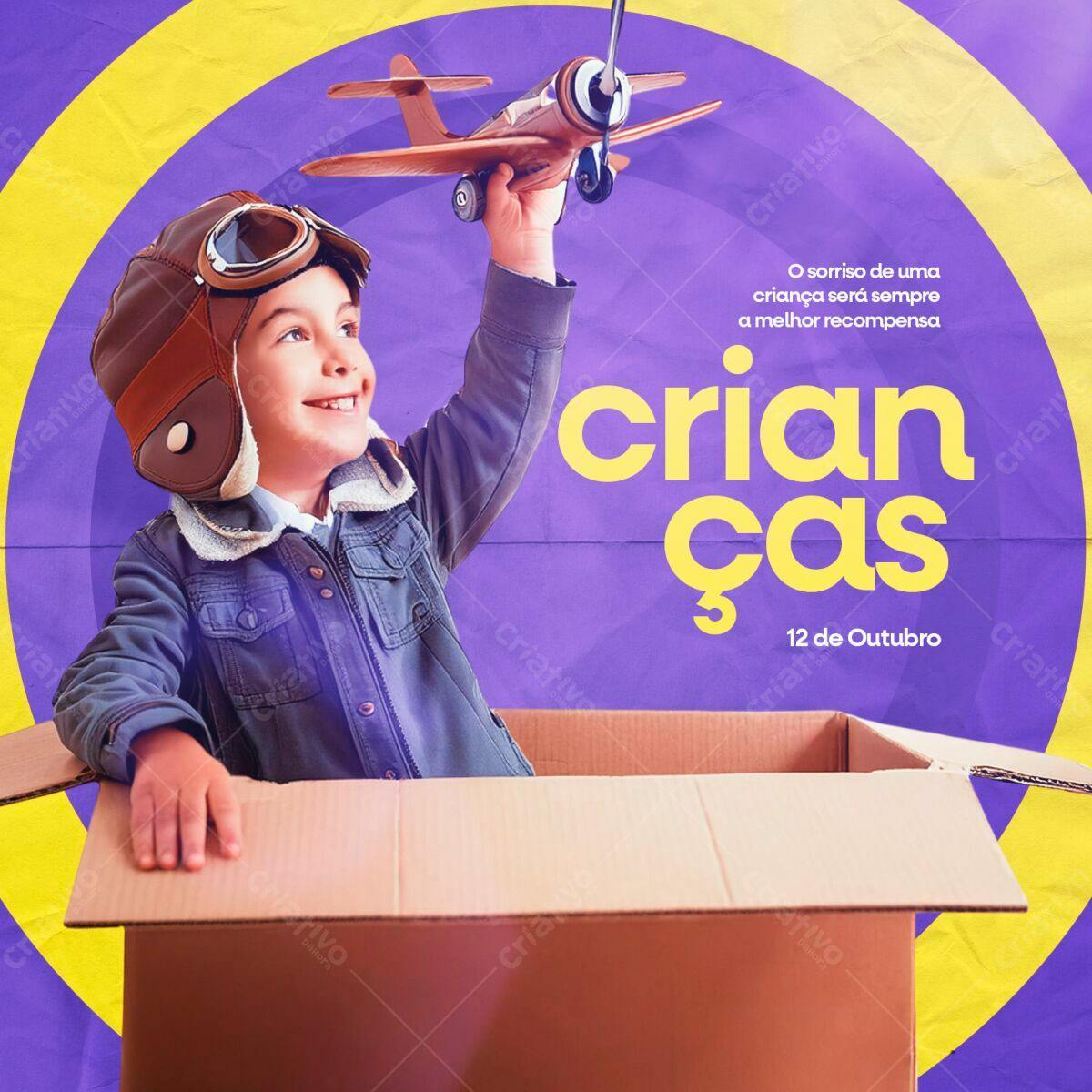 Flyer Dia das Crianças PSD Editável