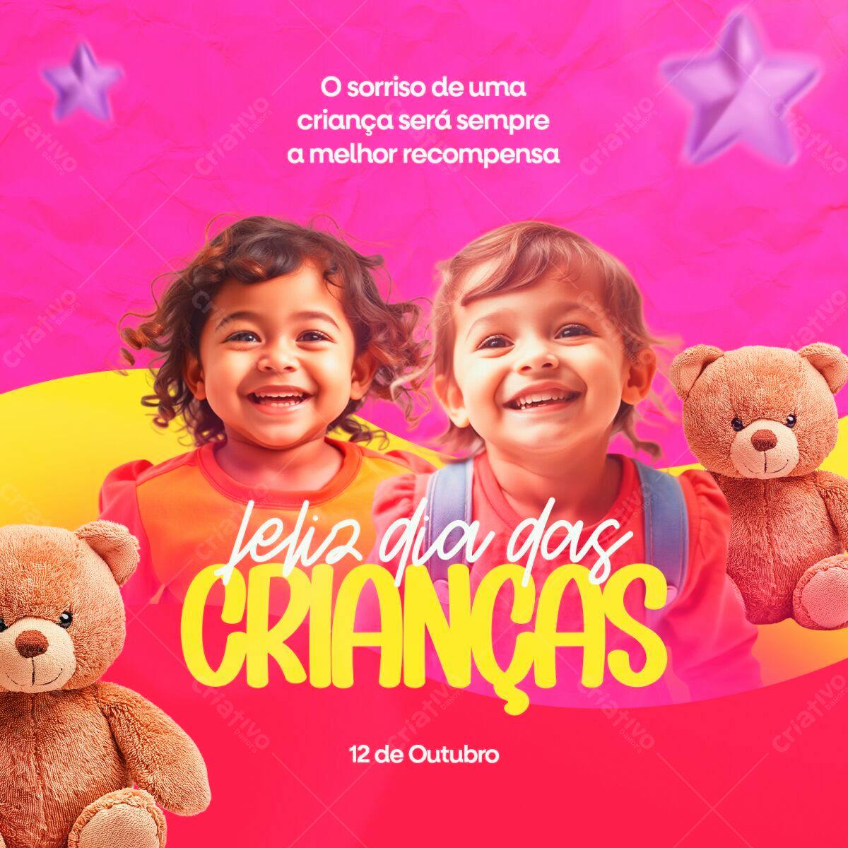 Postagem Dia das Crianças PSD Editável