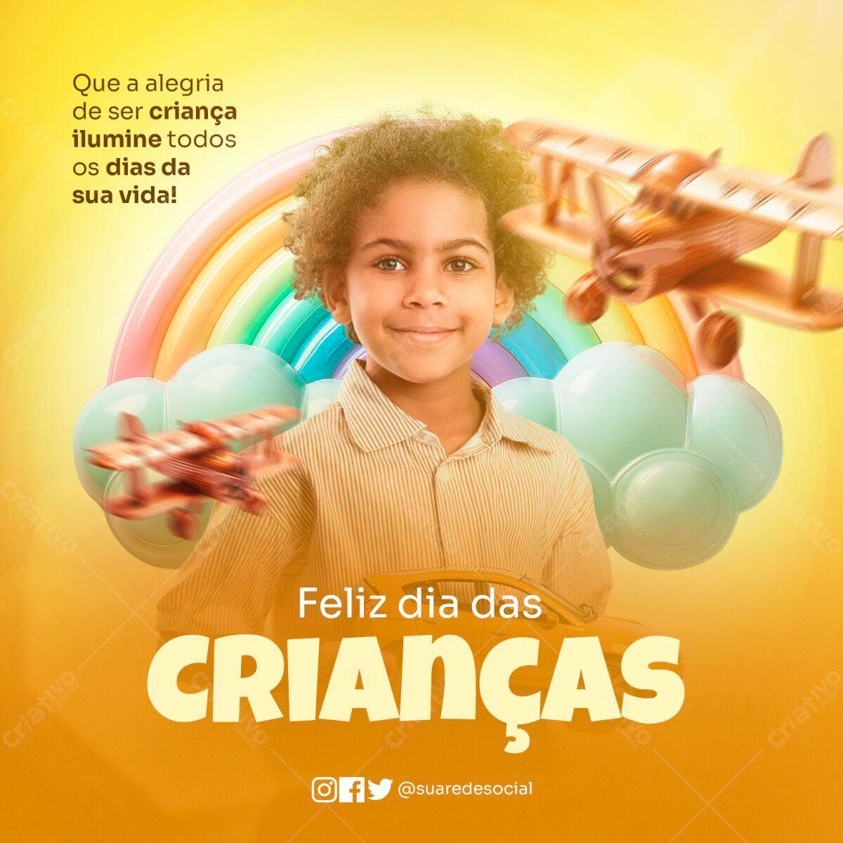 Postagem Dia das Crianças PSD Editável