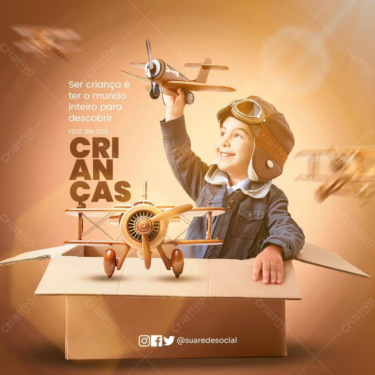 Flyer Dia das Crianças PSD Editável