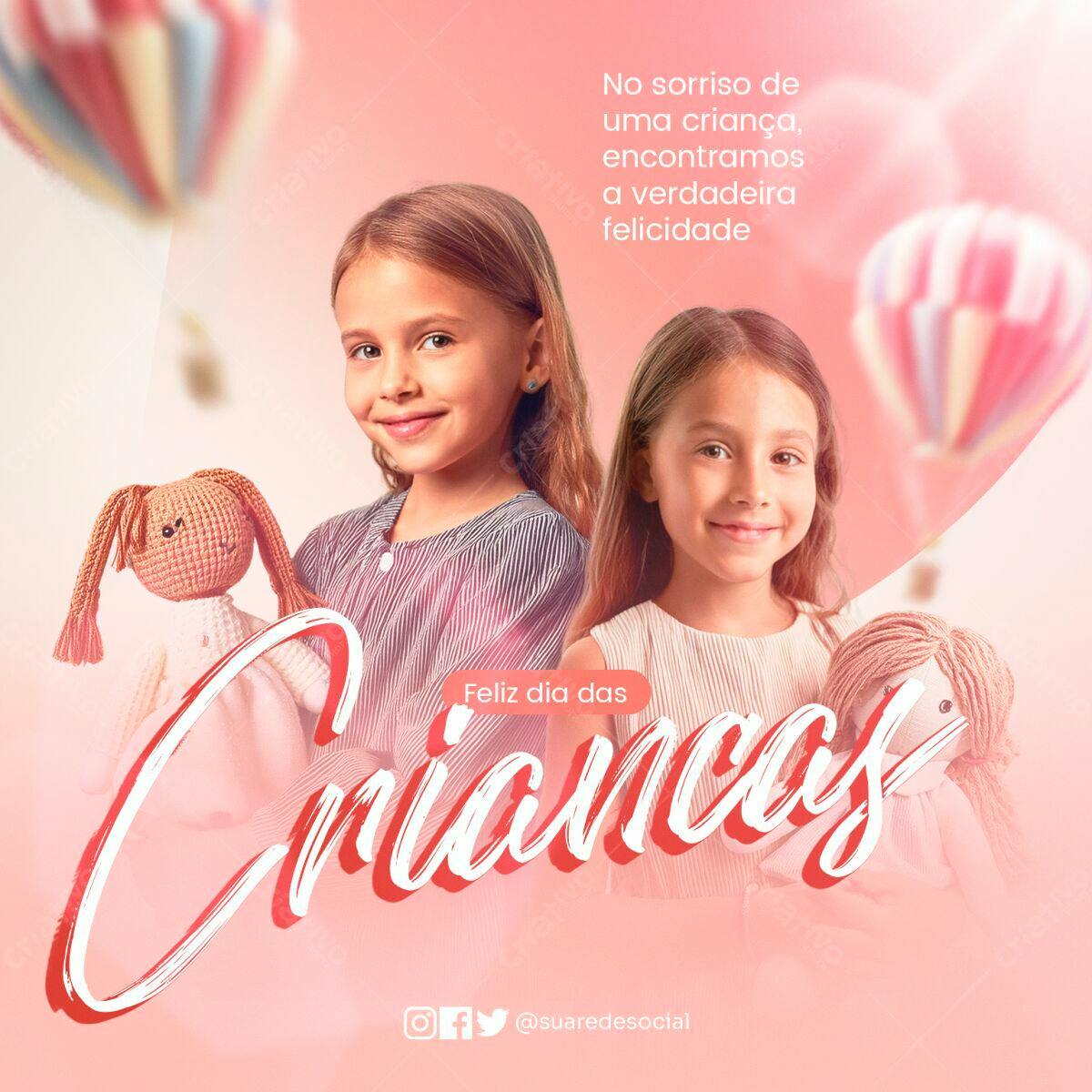 Postagem Dia das Crianças PSD Editável