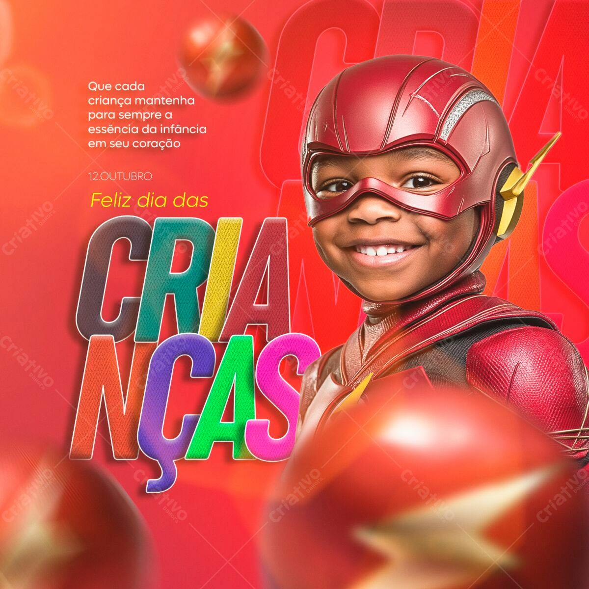 Flyer Dia das Crianças PSD Editável