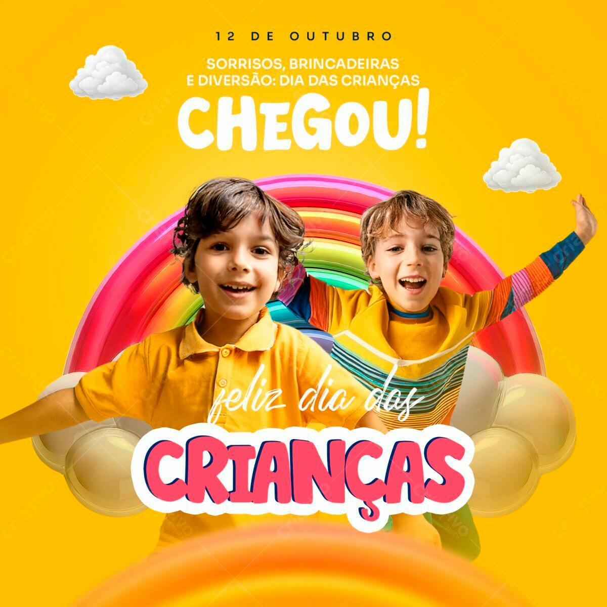 Flyer Dia das Crianças PSD Editável