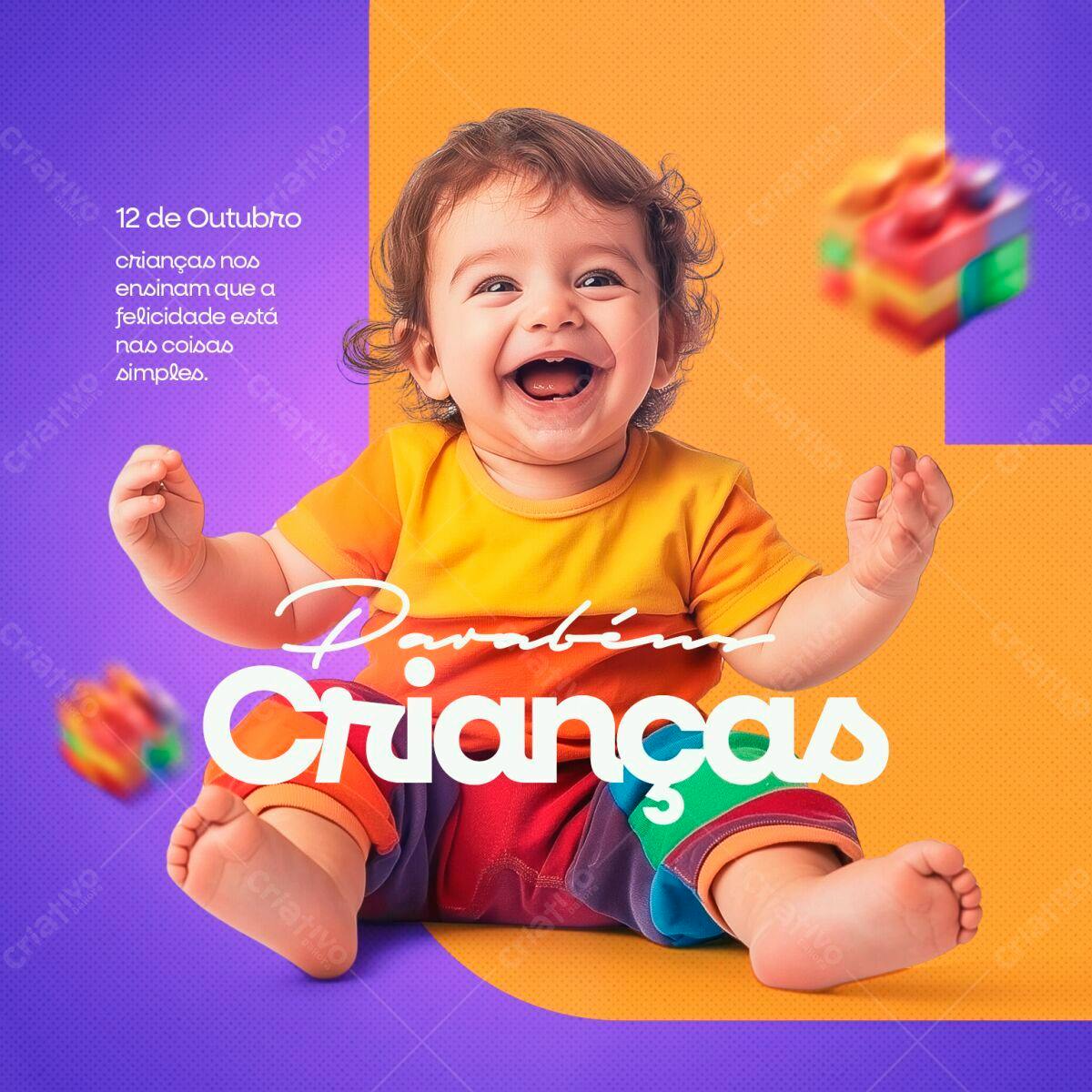 Flyer Dia das Crianças PSD Editável