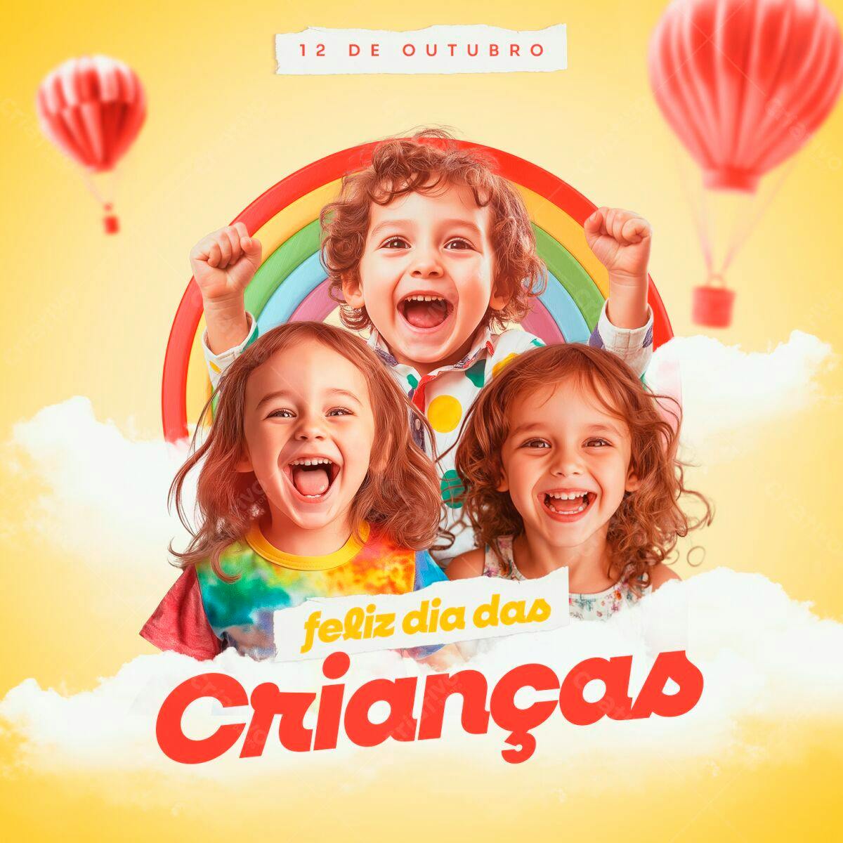 Flyer Dia das Crianças PSD Editável