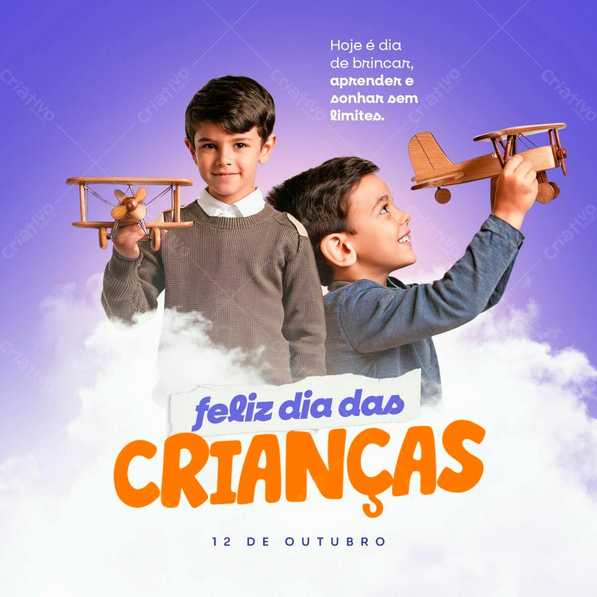 Postagem Dia das Crianças PSD Editável