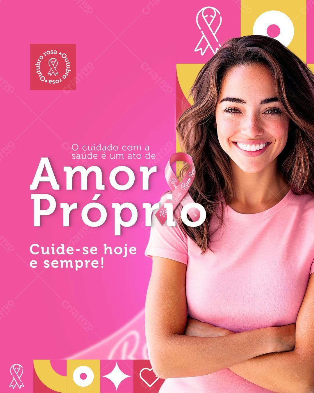 Postagem Outubro Rosa PSD Editável