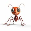 Kamranch 1, ants, 3d, cartoon character, full length, with white background, 5b, 7a, 52, 63c, 8, 4635, a, 492, 283409568f, 7f, copy