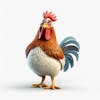 Kamranch 1, cochin chicken, 3d cartoon character, with white backgr, eee 9fb 3c, 8712 4c, 81 bd 00 d, 9380fc, 5738c, copy