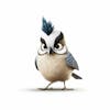 Kamranch 1 crested tit 3d cartoon character full length with white background cec 83271 f7e2 4549 ad65a 35eb 9e4768a