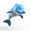 Kamranch 1 dolphin 3d cartoon character with white background, ca 3c 57354b b 0bf 4536 a 6ab 2cdb 4b 1fa 948 copy